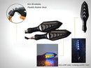 Arrow Style Bike Indicator with LAVA DRL | Running Light Slides Design | Universal Mini Fancy Indicator (2-Piece Set)