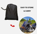 Full Size Motorcycle Motorbike 70 - 125cc Bike Cover Dust Proof Top Parking Cover