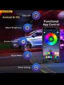 Bluetooth bike app controlled light | Bluetooth Atmosphere light | car interior light for all cars and bikes | app controlled rgb